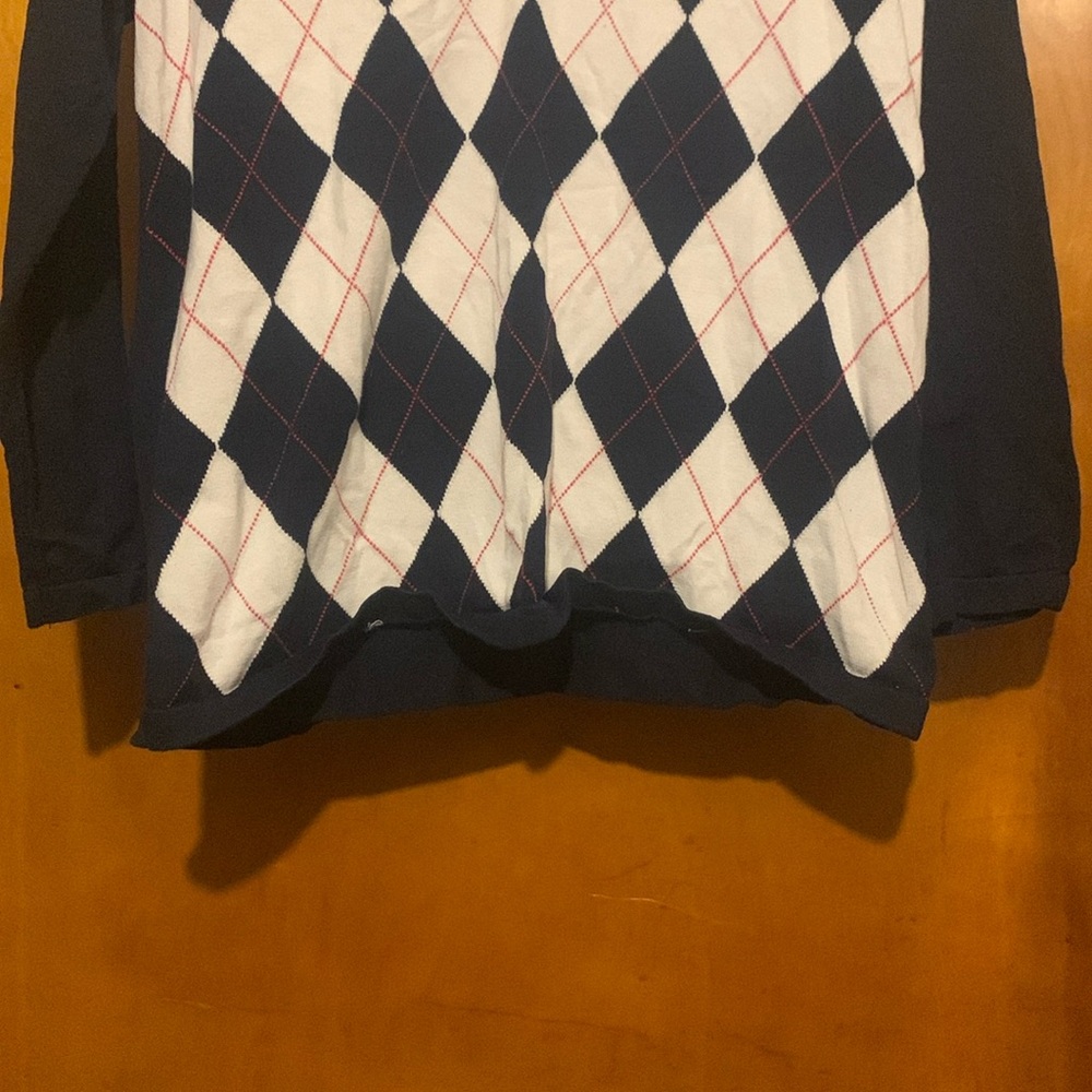 Tommy Hilfiger Size XL Diamond Plaid Long Sleeve Top - Picture 4 of 5